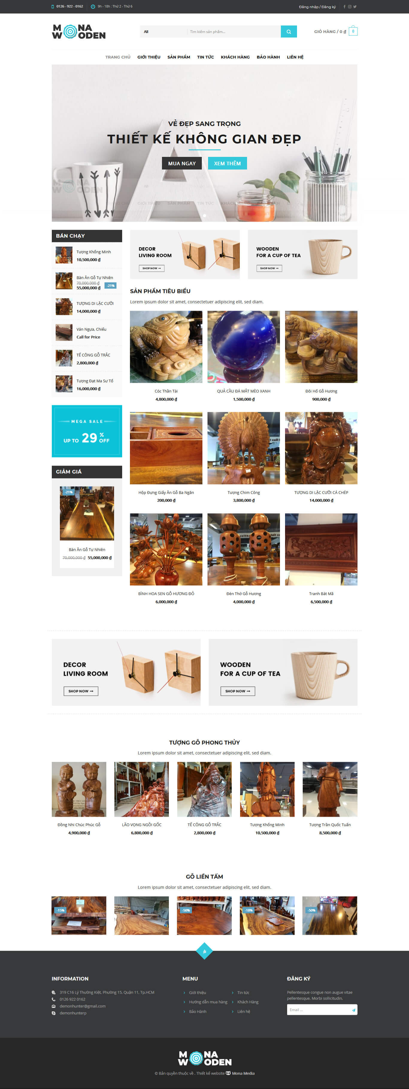 Mẫu website tương tự Đồ gỗ Tây Nguyên – gỗ trang trí – mỹ nghệ
