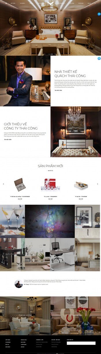 Mẫu website thiết kế – trang trí nội thất tương tự Thái Công