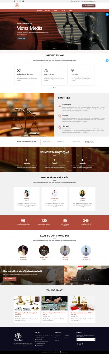 Mẫu website công ty tư vấn pháp luật tương tự Lawking