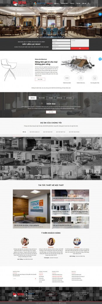 Mẫu website thiết kế nhà tương tự Amore – achitecture