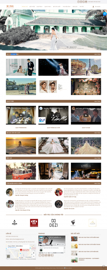 Mẫu website Dịch vụ Studio áo cưới – cho thuê áo cưới tương tự nupakachi