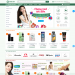 Mẫu website tương tự giao diện Hasaki – bán kem dưỡng da Hàn Quốc