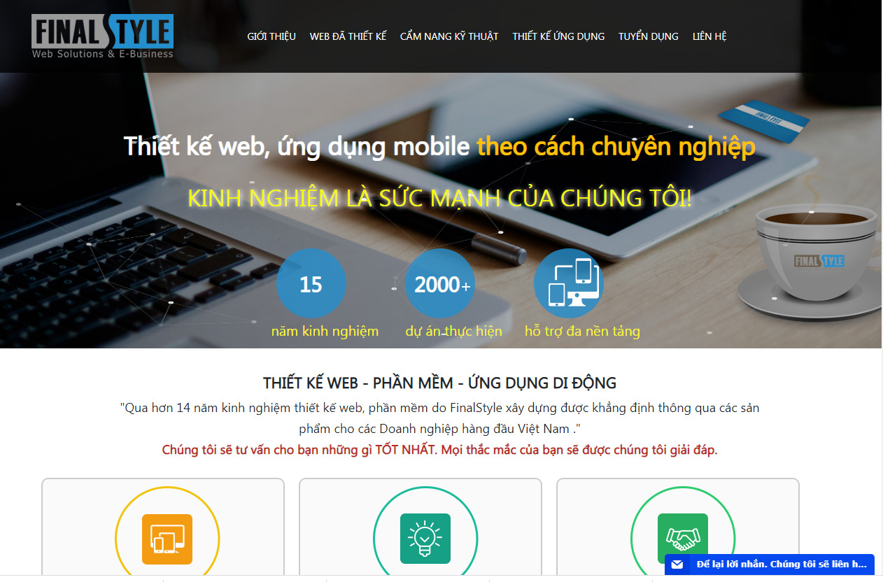<strong>Công ty thiết kế website</strong> Final Style