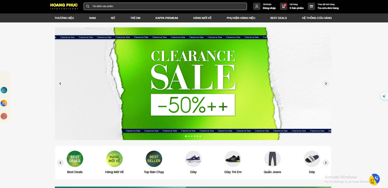 Mẫu thiết kế website bán hàng thời trang tại Thiết Kế Website Nhật Hà