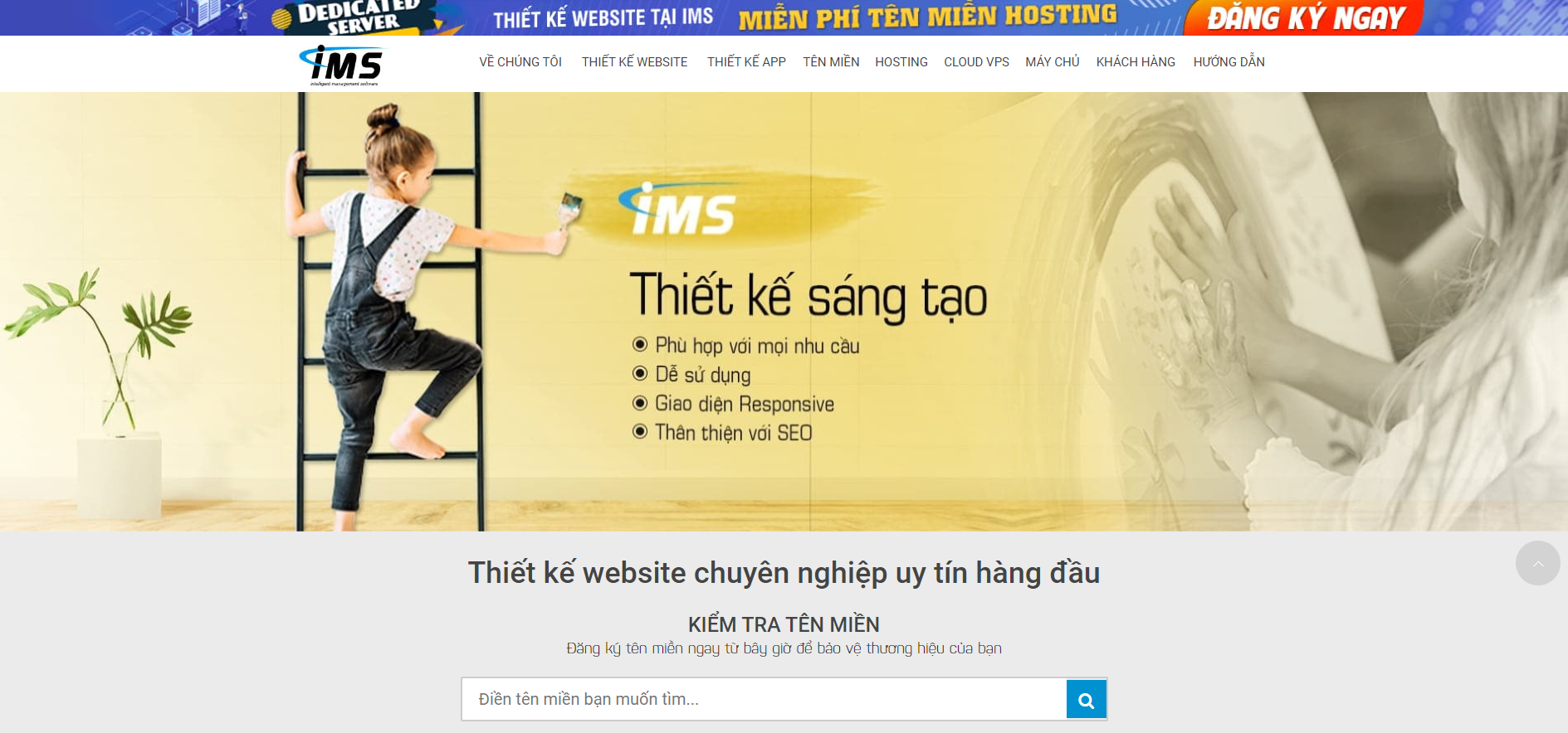 IMS – thiết kế website