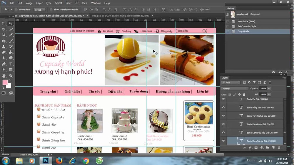 Có nên thiết kế web bằng photoshop hay không?