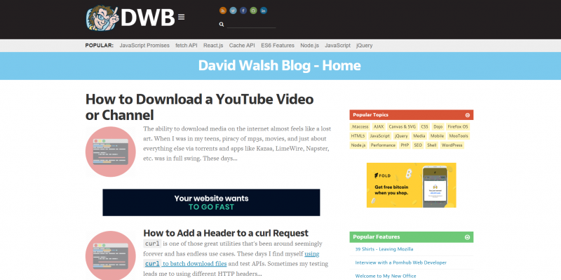 David Walsh Blog