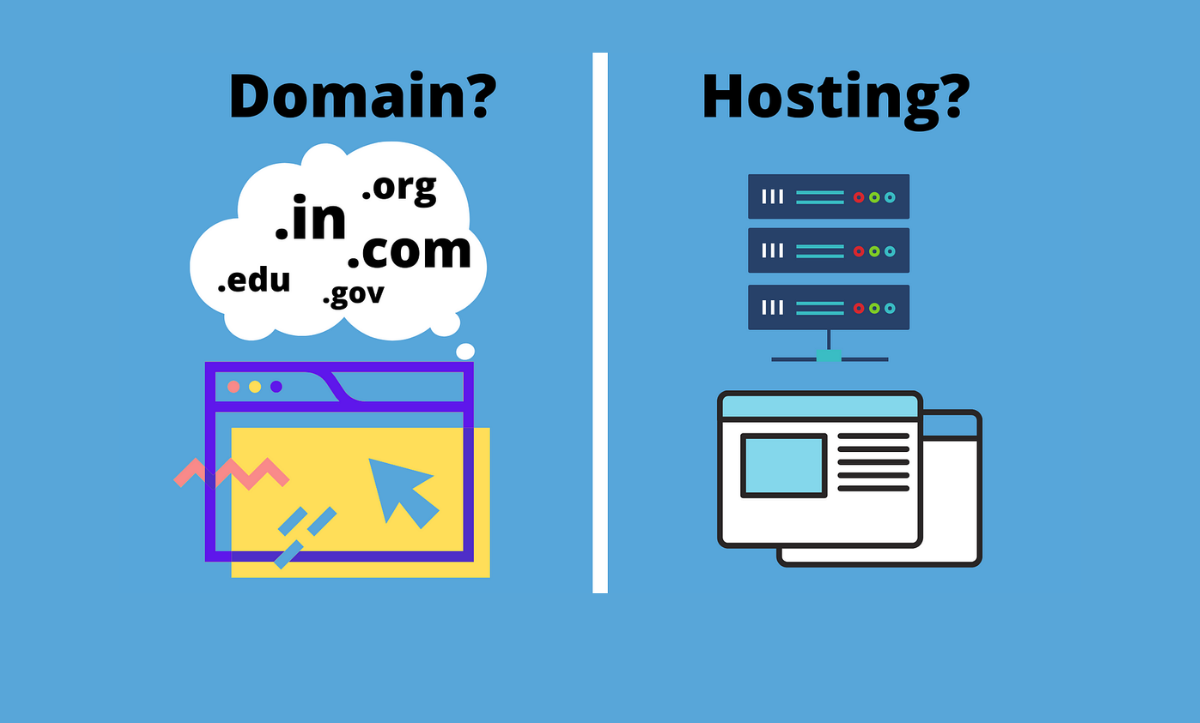 Sự khác biệt giữa web Hosting và tên miền