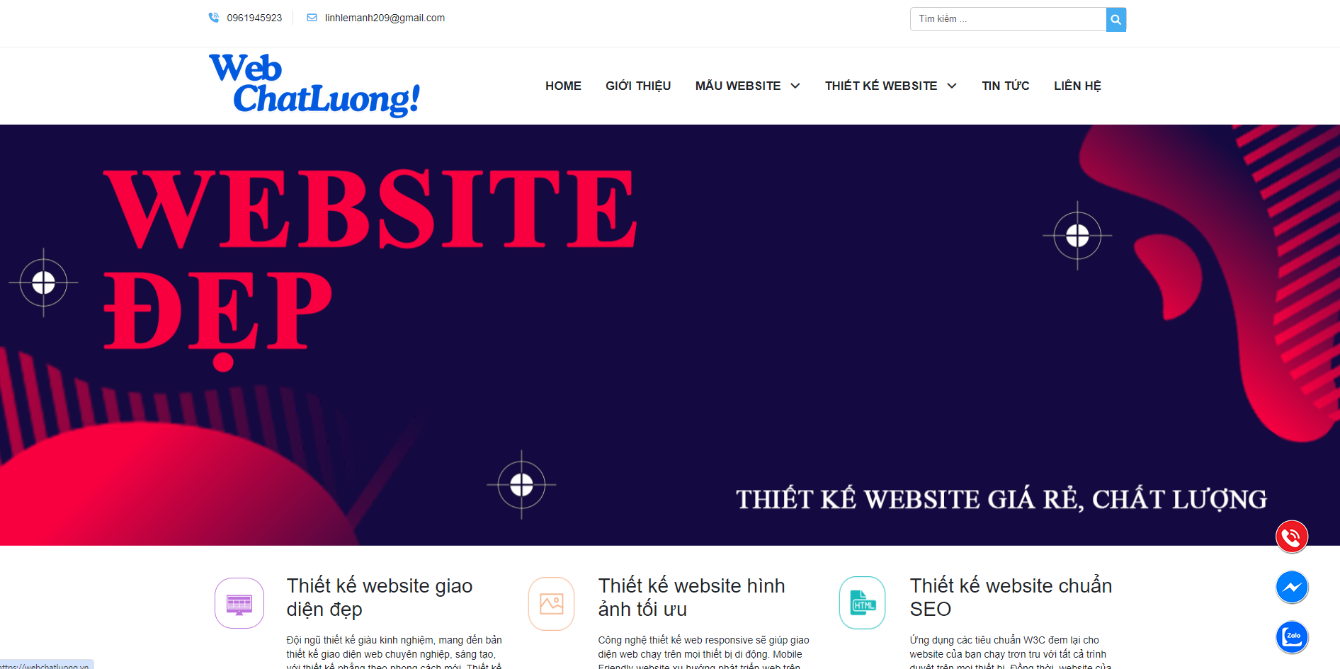 Công ty thiết kế website Web chất lượng