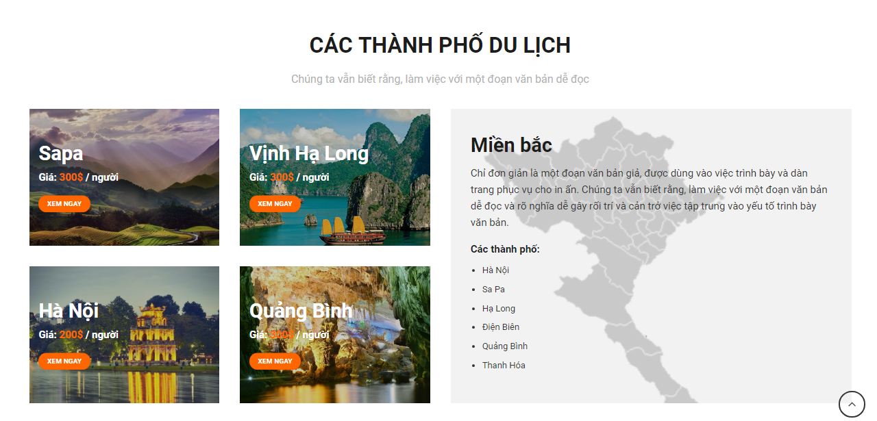 dịch vụ thiết kế website du lịch