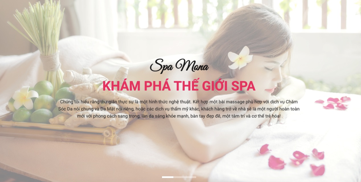 Mẫu website Helen Spa