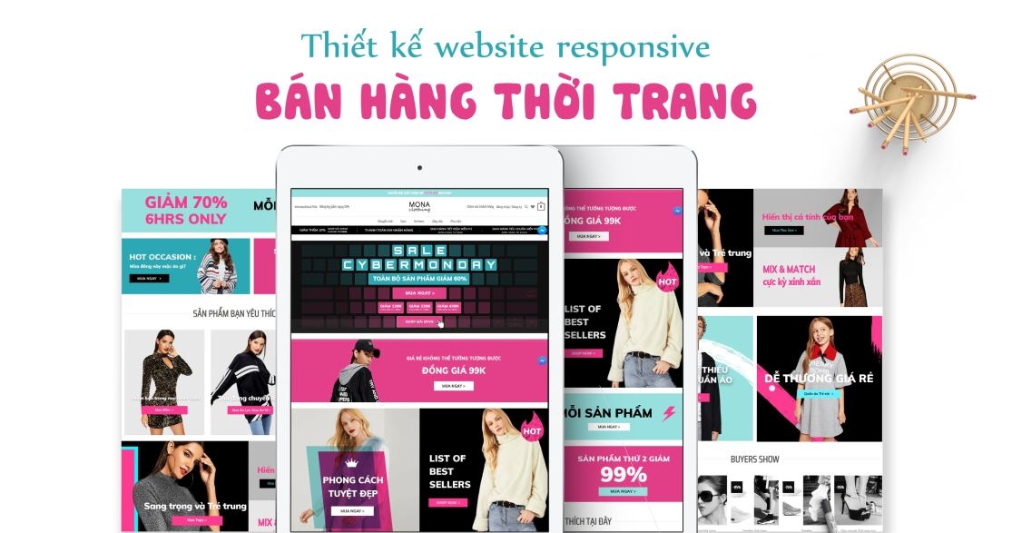 Thiết kế web responsive bán hàng thời trang