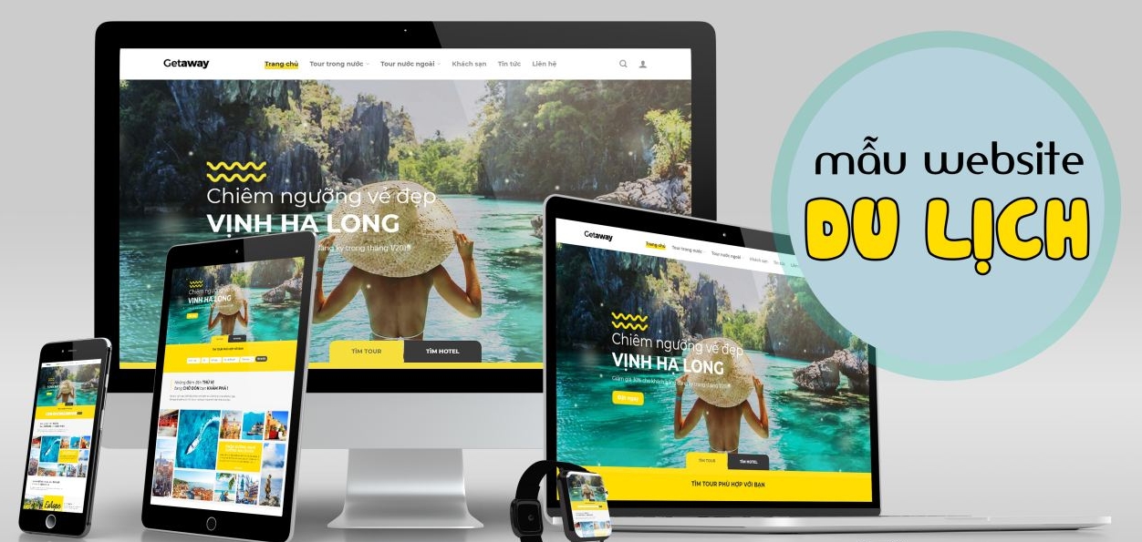 Thiết kế website responsive cho du lịch và bán tour